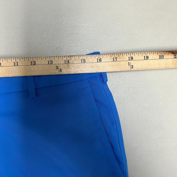 Peter Millar Golf Shorts Mens 32 Performance Blue 9'' Inseam Classic Chino - Picture 9 of 10